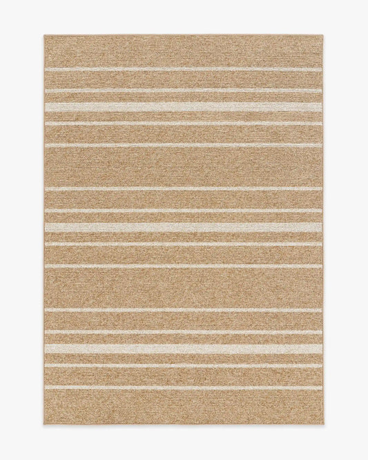 Arden Stripe Natural & Bleached Performance Weave Rug