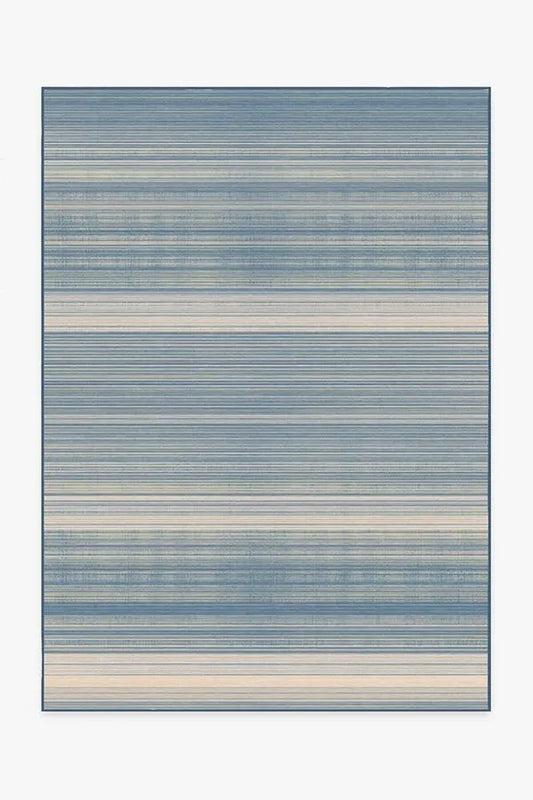 Coastal Linear Stripe Slate Rug