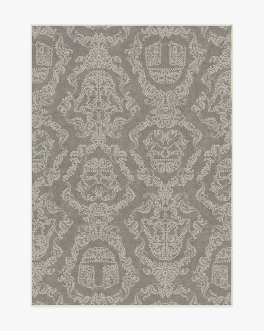 Dark Side Damask Stone Rug