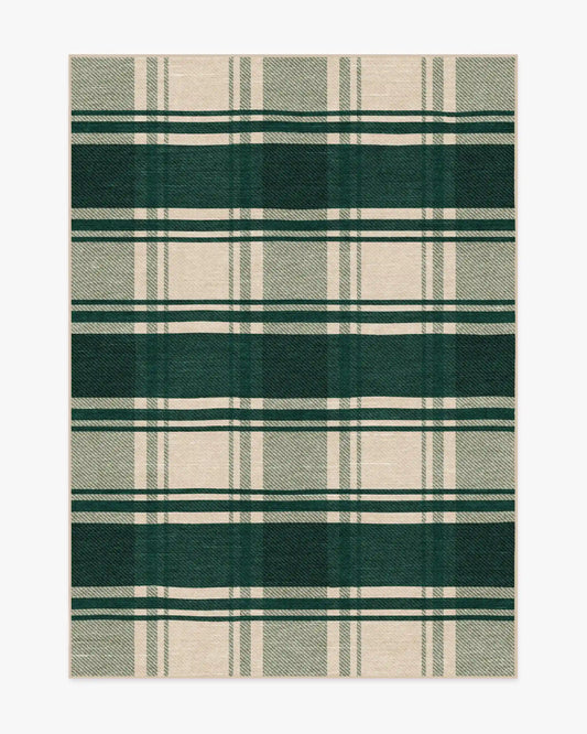 Easton Plaid Green Rug