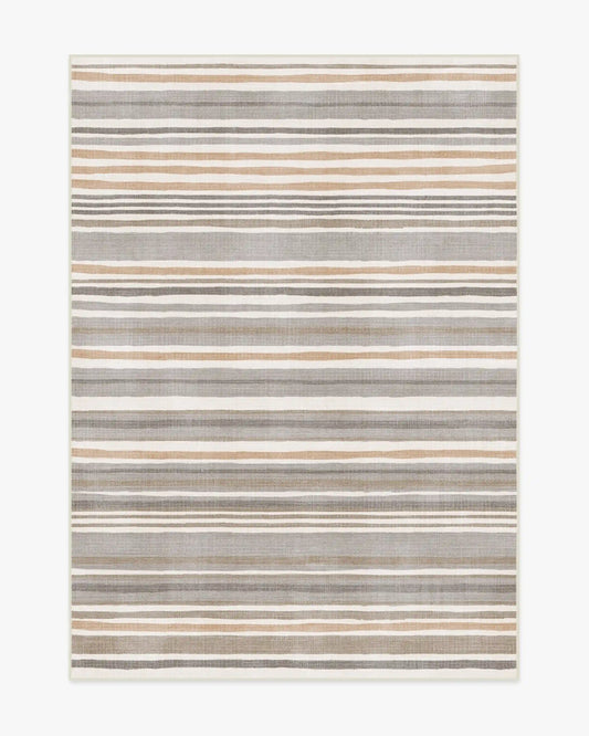 Elio Stripe Grey & Ivory Rug