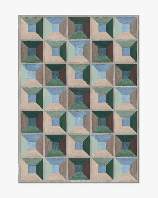 Hedra Soft Teal Rug