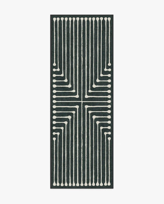 Inkdrop Charcoal Rug by Jonathan Adler