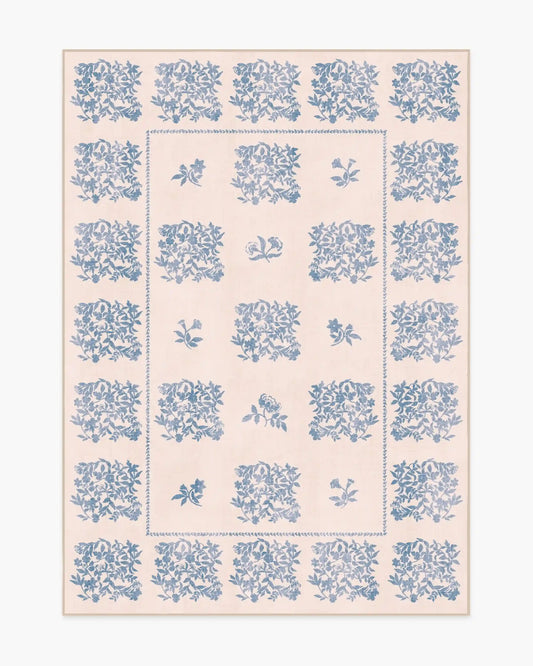 Iona Cream & Blue Rug