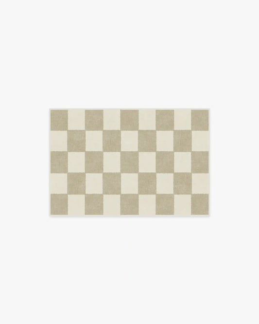 Jaque Checkered Stone Rug