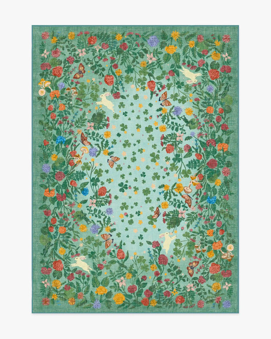Lily Pad Meadow Multicolor Rug