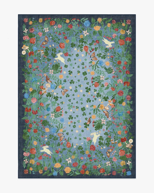 Lily Pad Midnight Multicolor Rug