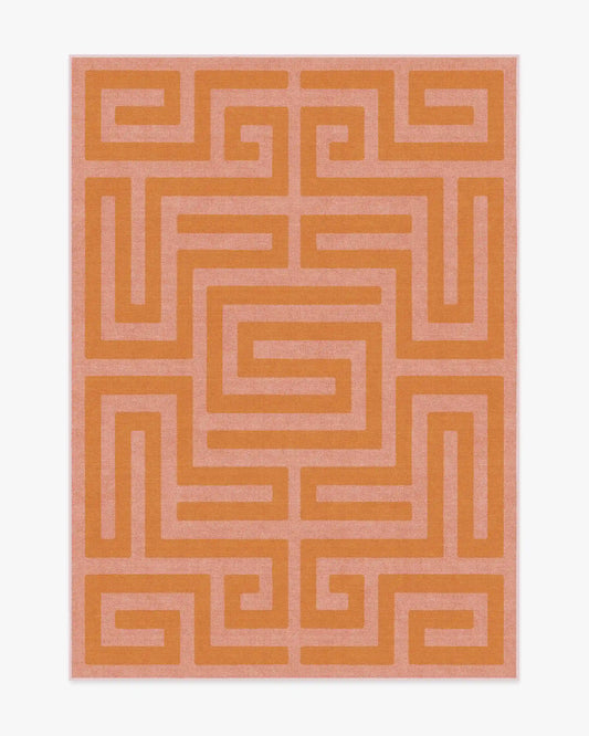 Maze Pink & Orange Rug