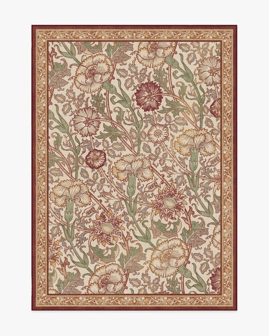 Pink & Rose Burgundy Rug by Morris & Co.