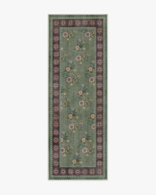 Pennywood Green & Pink Rug