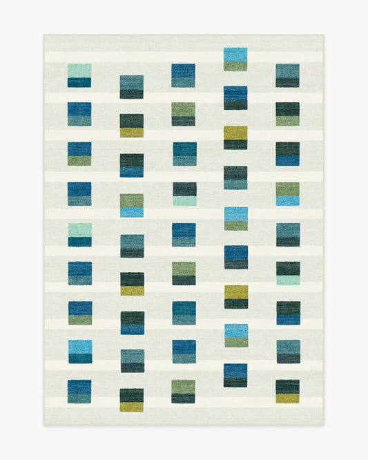 Pezzo Teal Rug