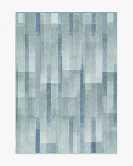 Solar Drift Silver Blue Rug