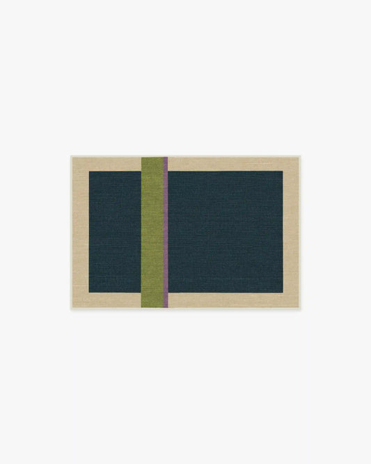 Breakout Teal & Chartreuse Rug by Architectural Digest