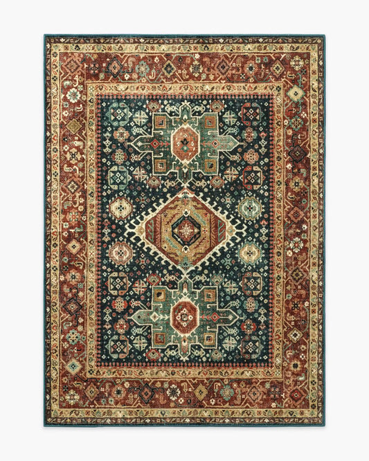 Avila Vintage Ink & Amber Rug