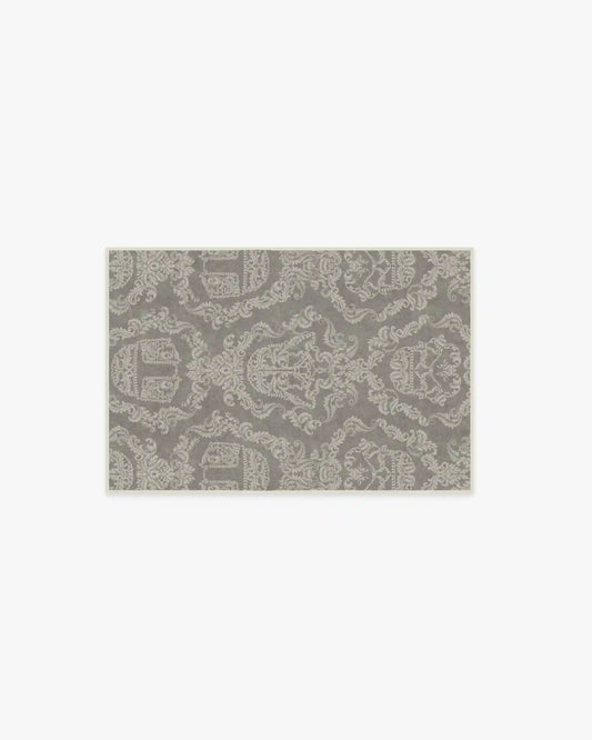 Dark Side Damask Stone Rug
