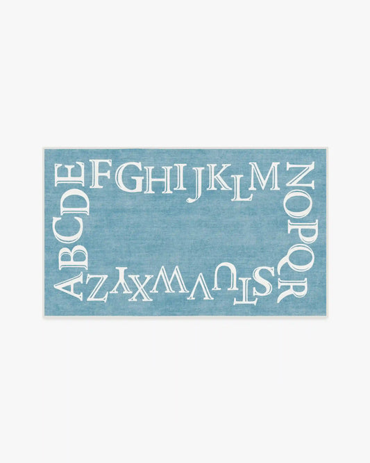 Easy as ABC Slate Blue Rug
