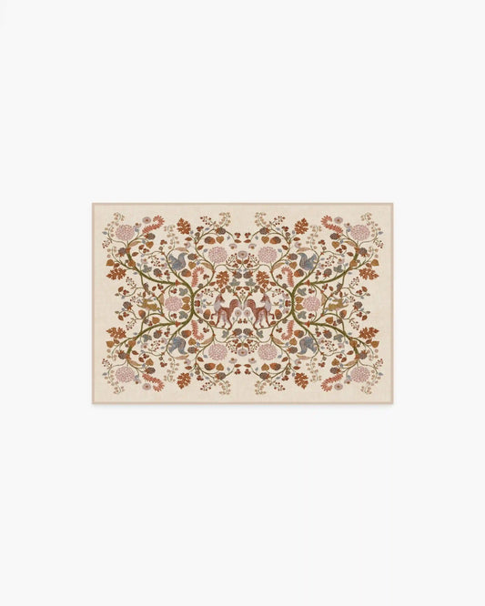Foxglove Forest Cream Multicolor Rug