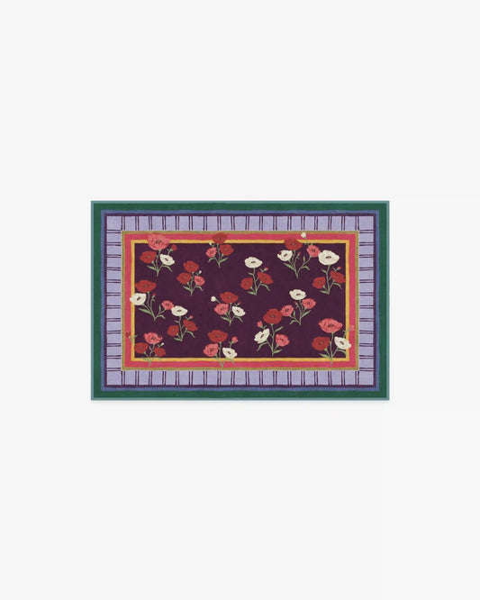 Ambroeus Royal Plum Rug by Iris Apfel
