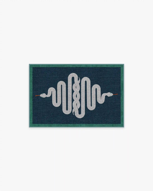 Venom Sapphire Rug by Jonathan Adler