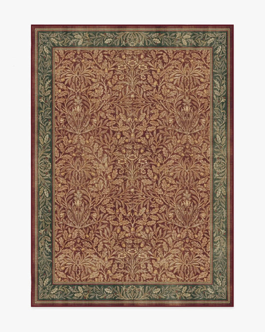 Acorn Amber Red Rug by Morris & Co.