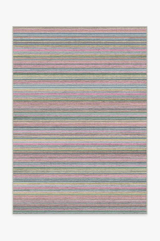 Multi Stripe Polychrome Rug