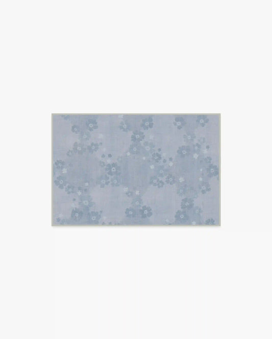 Serene Slate Blue Rug