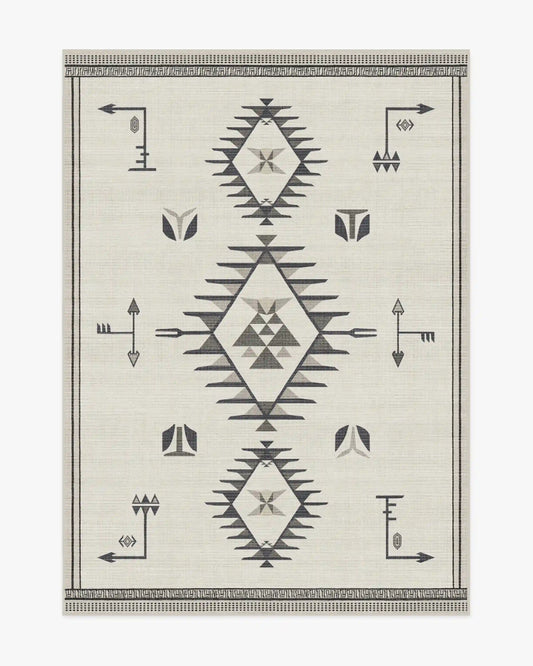 The Child Black & Cream Rug